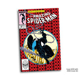 Mcfarlane Toys Marvel Spider-Man (Symbiote Suit) 1:6th Scale with Scene & Comic - The Amazing Spider-Man #300