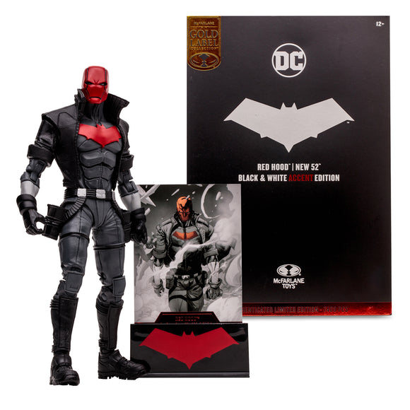 Mcfarlane Toys DC Multiverse - Red Hood (New 52) Black & White Accent Edition Gold Label