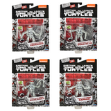 Playmates TMNT 40th Anniversary Black & White Comic Book Turtle Figure 4-Pack Bundle With Comic Book