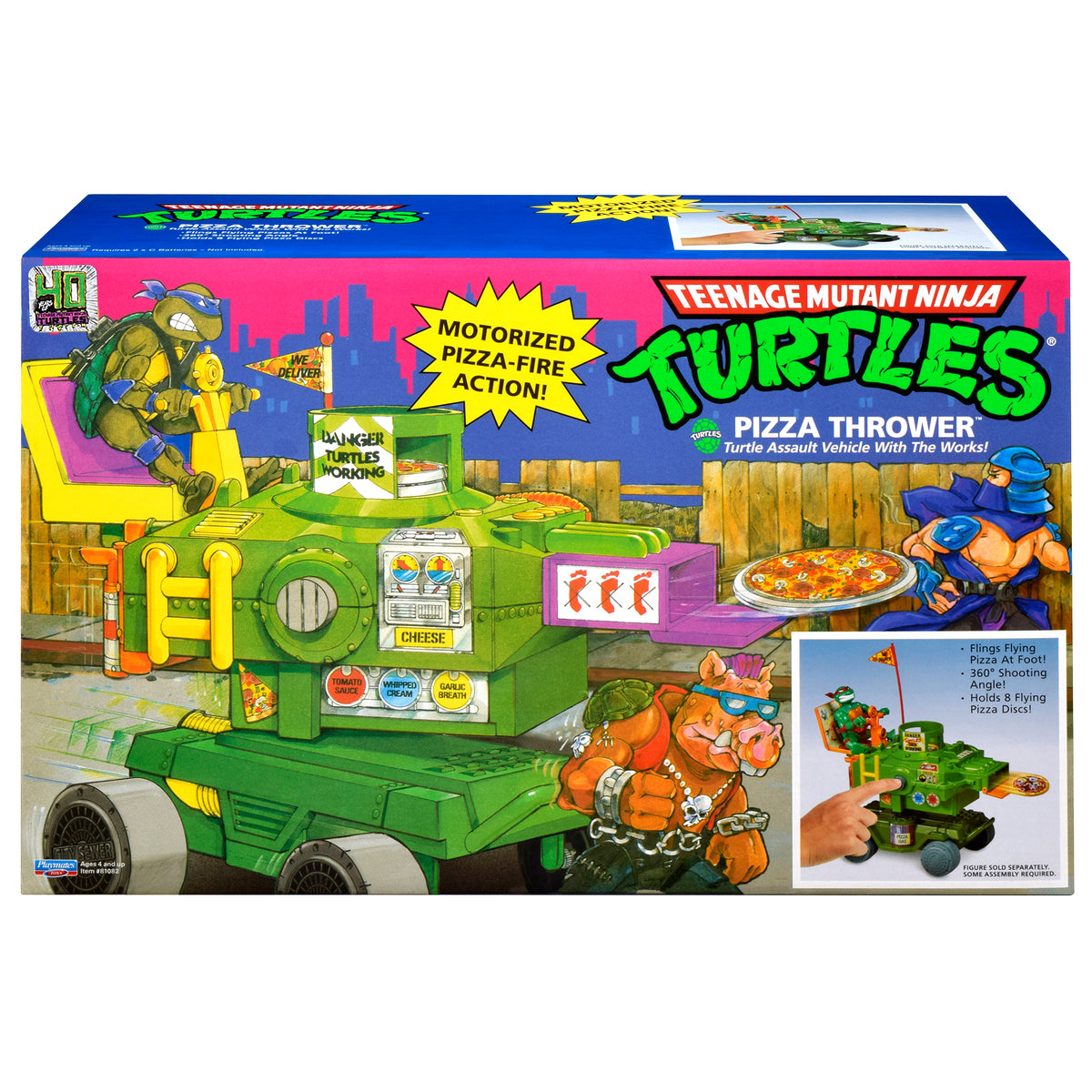Playmates Teenage Mutant Ninja Turtles Classic Pizza Thrower Angel Grove Toys Collectables