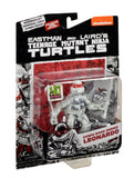 Playmates TMNT 40th Anniversary Black & White Comic Book Turtle Figure 4-Pack Bundle With Comic Book