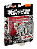 Playmates TMNT 40th Anniversary Black & White Comic Book Turtle Figure 4-Pack Bundle With Comic Book