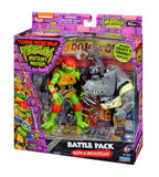 Playmates Toys Teenage Mutant Ninja Turtles Mutant Mayhem Raph vs Rocksteady Battle Pack