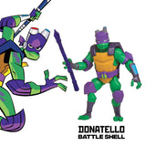 Playmates Rise of the Teenage Mutant Ninja Turtles Battle Shell Donatello