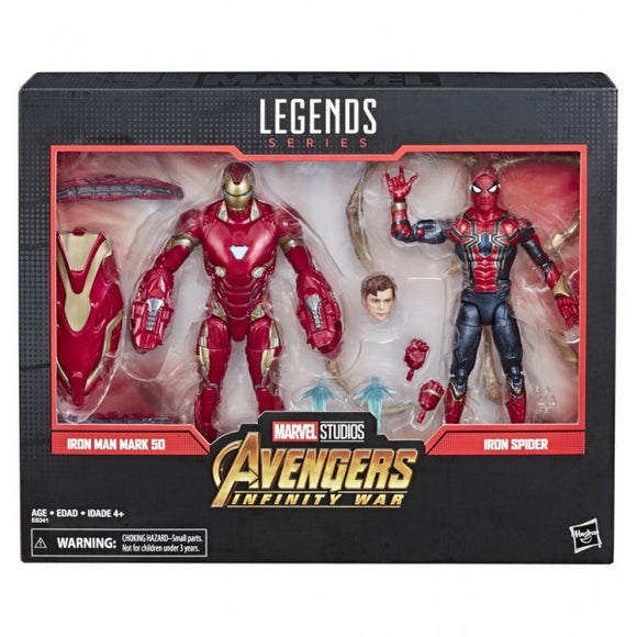 Hasbro Marvel Legends Series 80th Anniversary Action Figure 2 Pack - Iron Spider and Iron Man Mk 50 (6