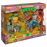 Playmates TMNT Classic Collection 6" 2Pk - Raphael vs. Triceraton