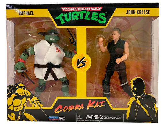 Playmates Teenage Mutant Ninja Turtles vs Cobra Kai: Raphael vs. John Kreese 2-Pack