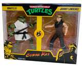 Playmates Teenage Mutant Ninja Turtles vs Cobra Kai: Donatello vs Johnny Lawrence 2-Pack