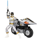 Hasbro Power Rangers Lightning Collection In Space Silver Ranger & Silver Cycle