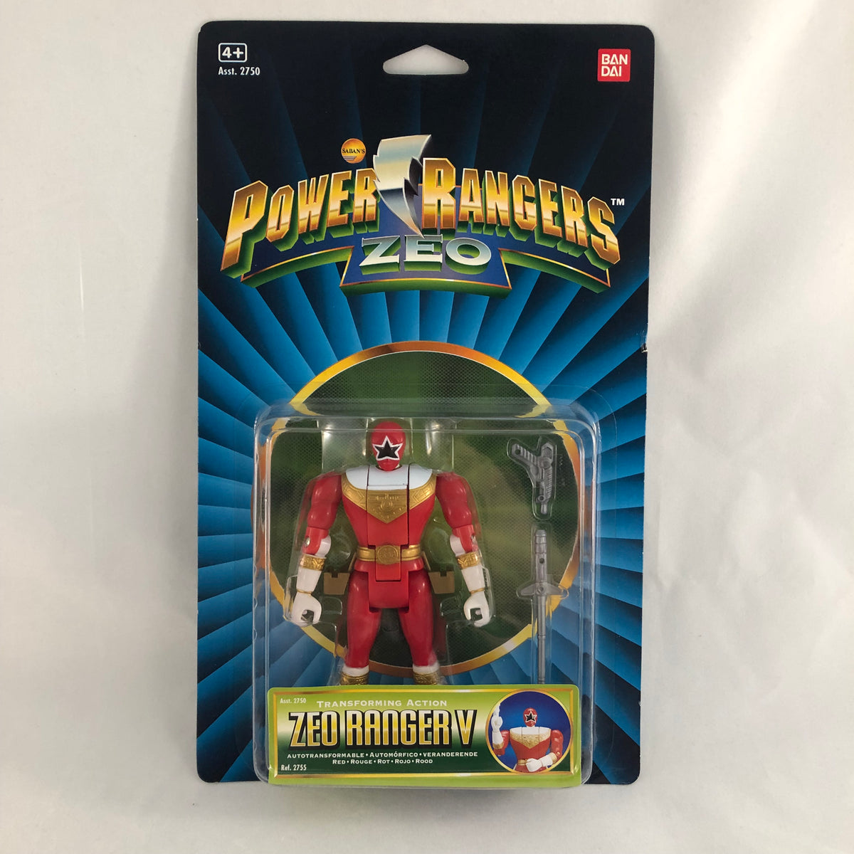 1997 Bandai Auto-Morphin Zeo Red Ranger (Carded) – Angel Grove