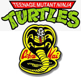 Playmates Teenage Mutant Ninja Turtles vs Cobra Kai: Michelangelo vs. Danny LaRusso 2-Pack