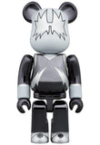 Medicom Bearbrick 100% & 400% Set KISS Spaceman Chrome Version