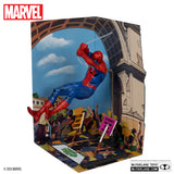 Mcfarlane Toys Marvel Spider-Man 1:10th Scale with Scene (The Amazing Spider-Man #68) GOLD LABEL