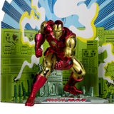 Mcfarlane Toys Marvel Iron Man 1:10th Scale with Scene - The Invincible Iron Man #126