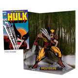 Mcfarlane Toys Marvel Wolverine 1:6th Scale with Scene & Comic - The Incredible Hulk #340