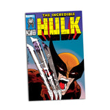 Mcfarlane Toys Marvel Wolverine 1:6th Scale with Scene & Comic - The Incredible Hulk #340