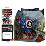 Mcfarlane Toys Marvel Captain America 1:10th Scale with Scene - Captain America #100