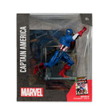 Mcfarlane Toys Marvel Captain America 1:10th Scale with Scene - Captain America #100