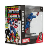 Mcfarlane Toys Marvel Captain America 1:10th Scale with Scene - Captain America #100