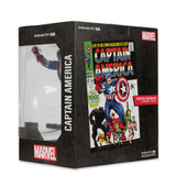 Mcfarlane Toys Marvel Captain America 1:10th Scale with Scene - Captain America #100