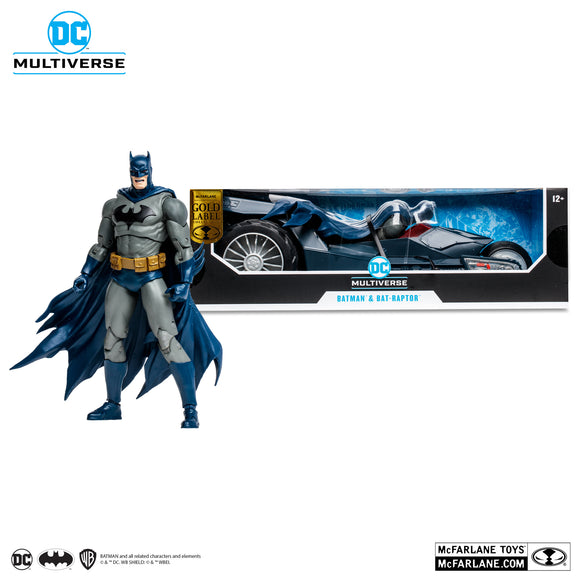 Mcfarlane Toys DC Multiverse Batman & Bat-Raptor (The Batman Who Laughs) Gold Label