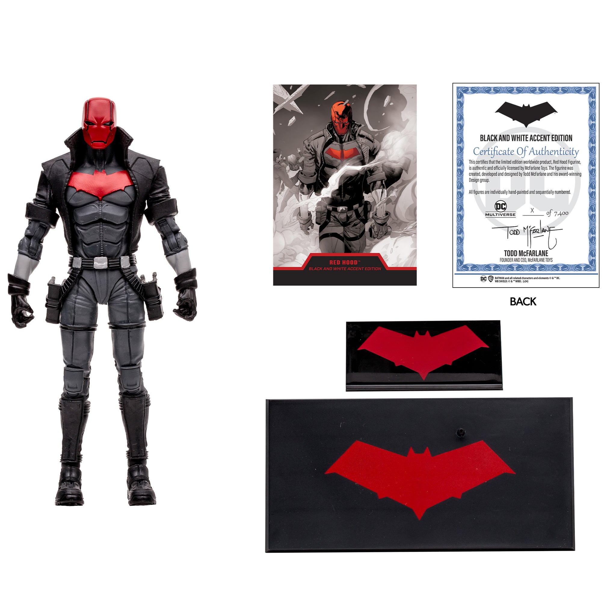 Mcfarlane Toys DC Multiverse - Red Hood (New 52) Black & White