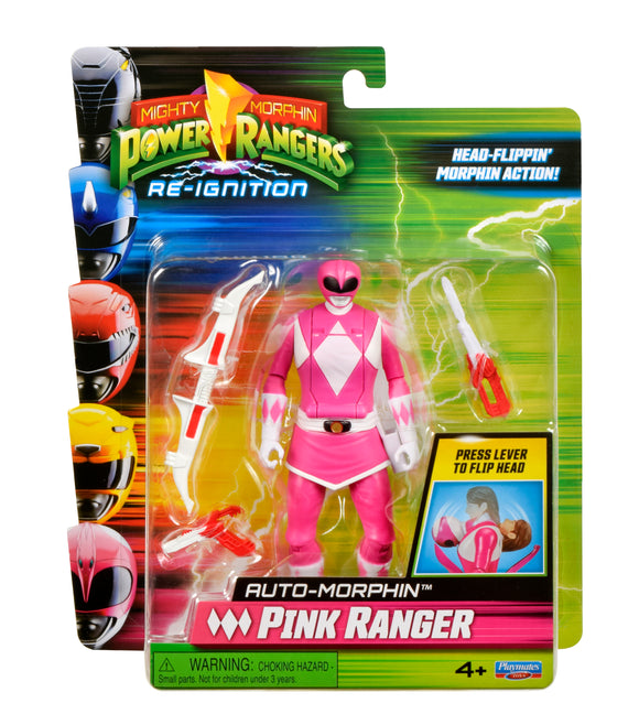 Playmates Toys Mighty Morphin Power Rangers: Re-Ignition Auto-Morphin Pink Ranger - PRE-ORDER