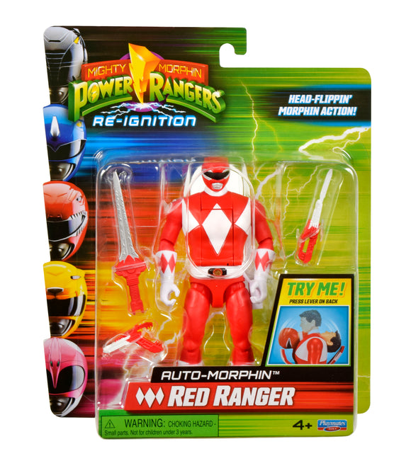 Playmates Toys Mighty Morphin Power Rangers: Re-Ignition Auto-Morphin Red Ranger - PRE-ORDER
