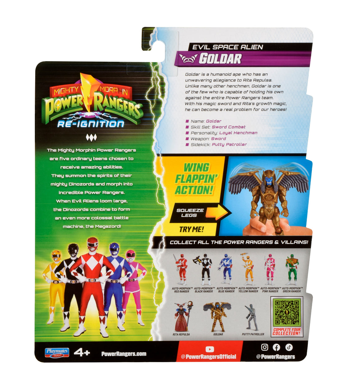 Playmates Toys Mighty Morphin Power Rangers: Re-Ignition Goldar – Angel ...