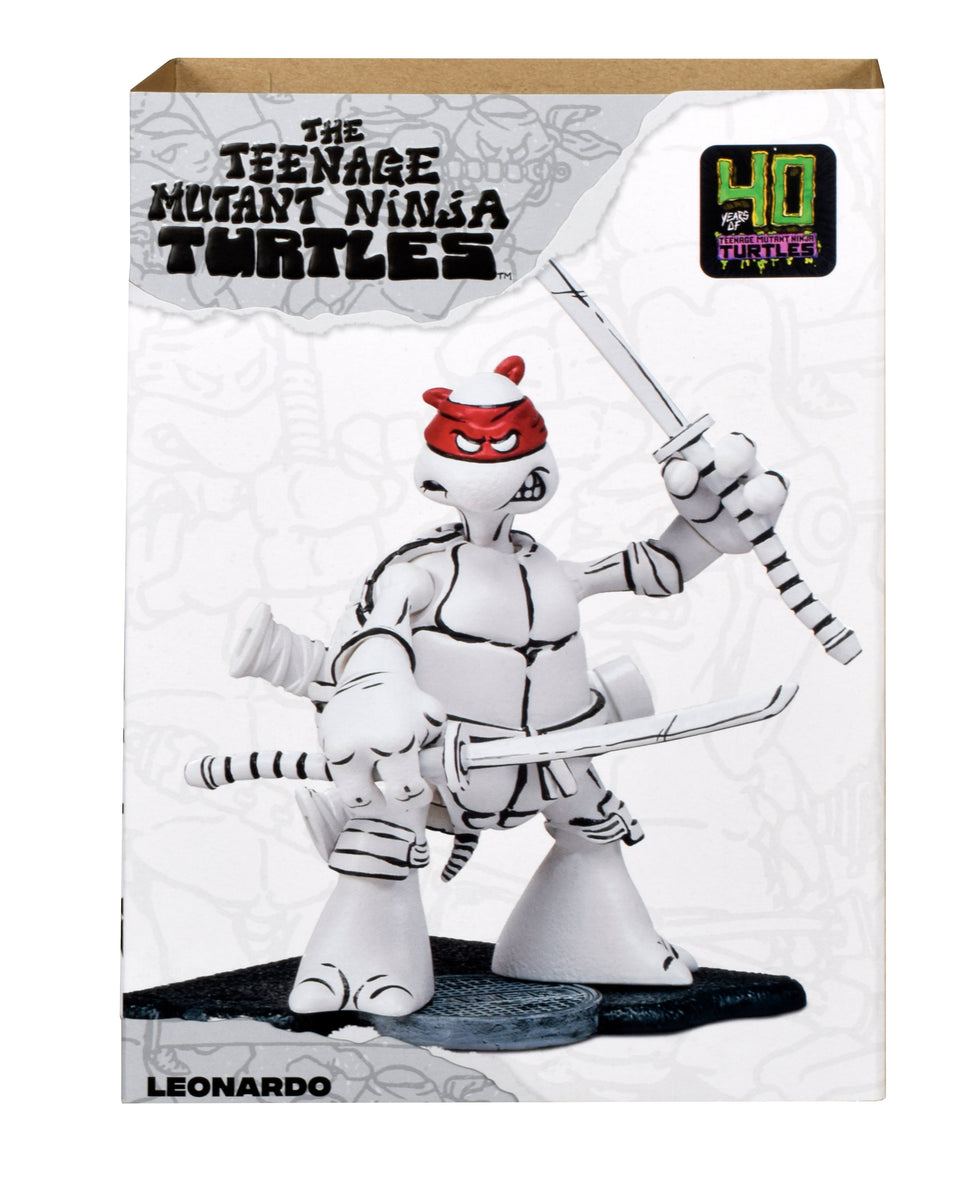 Playmates TMNT 40th Anniversary Original Sketch Turtle Figure 4-Pack ...