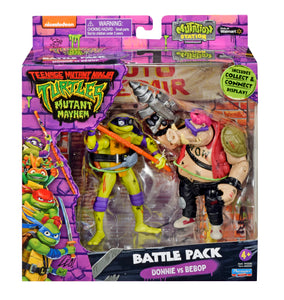 Playmates Toys Teenage Mutant Ninja Turtles Mutant Mayhem Donnie vs Bebop Battle Pack