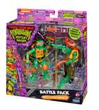 Playmates Toys Teenage Mutant Ninja Turtles Mutant Mayhem Mikey vs Leatherhead Battle Pack