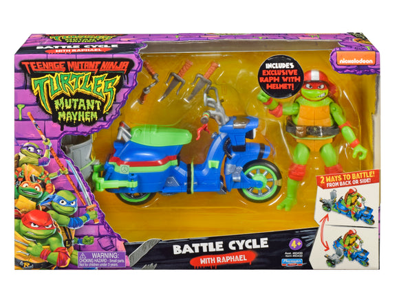 Playmates Toys Teenage Mutant Ninja Turtles Mutant Mayhem Battle Cycle with Raphael
