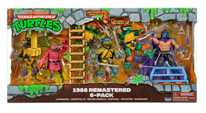 Playmates TMNT 1988 Remastered Animated Figure 6-Pack