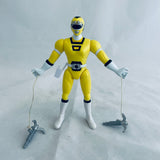 Bandai 1997 Power Rangers Turbo Grapple Hooks Shoot! Turbo Ranger Slides! Yellow Turbo Ranger