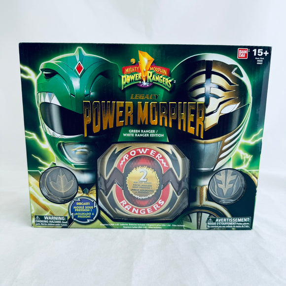 Bandai Mighty Morphin Power Rangers Legacy Green & White Ranger Morpher