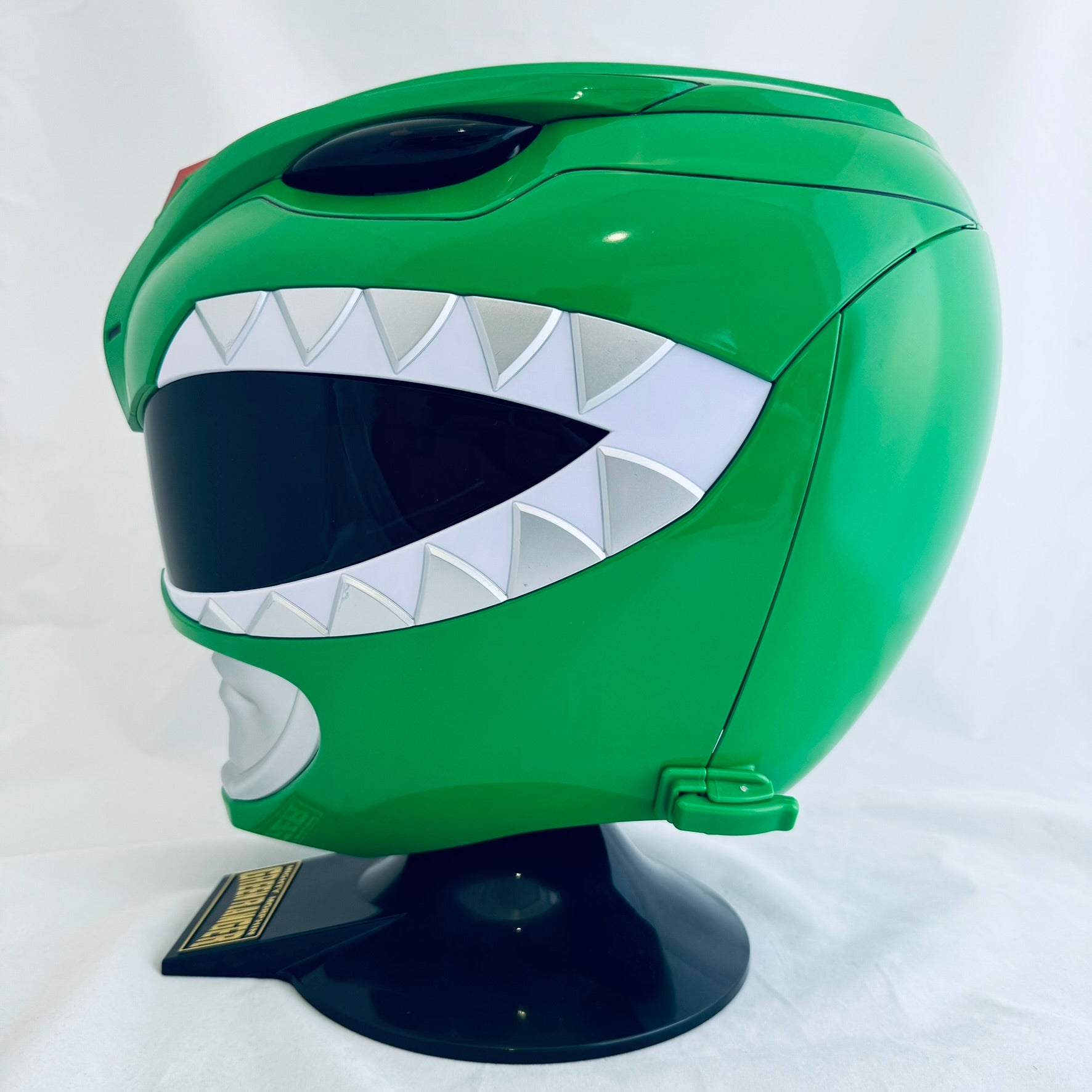 Bandai Mighty Morphin Power Rangers Legacy Green Ranger 1:1 Scale Helm ...