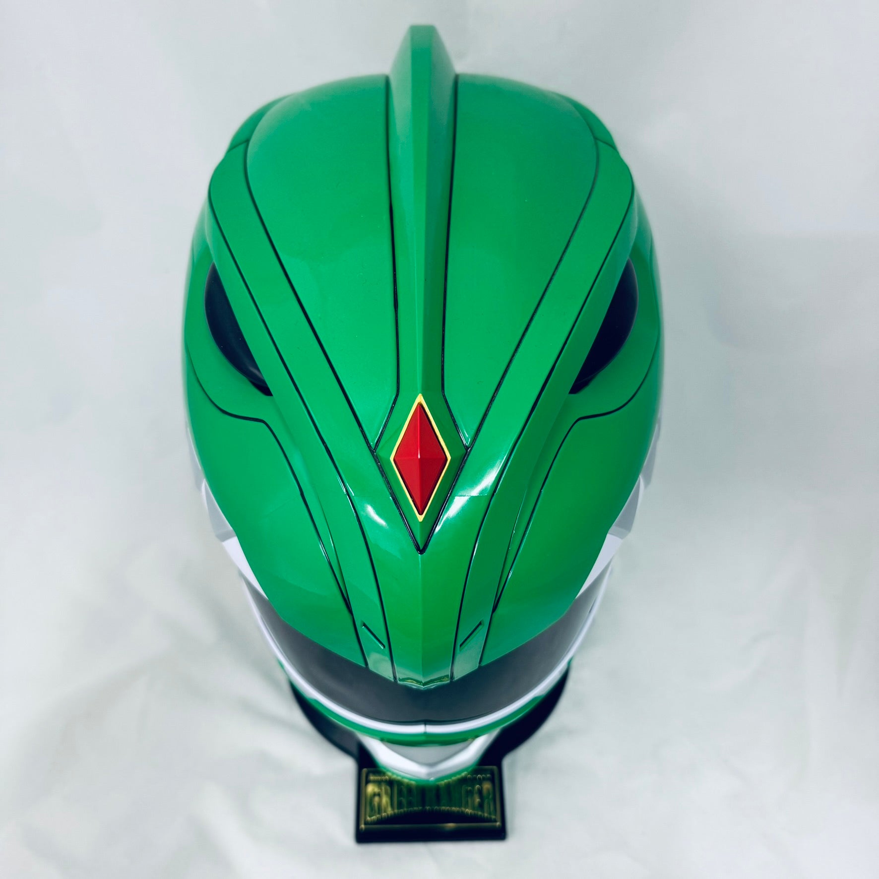 Bandai Mighty Morphin Power Rangers Legacy Green Ranger 1:1 Scale Helm ...