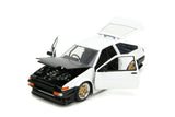 Jada 1:24 JDM Tuners 1986 Toyota Trueno AE86 1:24 Scale Diecast Model Car