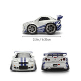 Jada Fast & Furious Small Blocks 1:43 Scale Diecast Brian's Nissan Skyline R34 GT-R