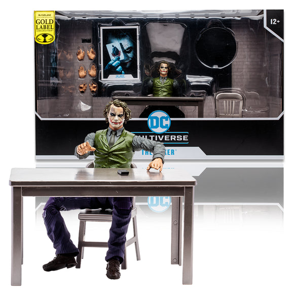 Mcfarlane Toys DC Multiverse - The Joker Interrogation Room (The Dark Knight) Gold Label