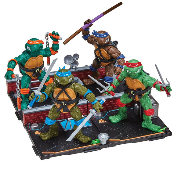 Playmates TMNT 40th Anniversary Remastered Animated Turtle Figure 4-Pack - PRE-ORDER