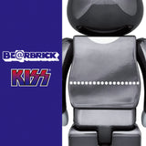 Medicom Bearbrick 100% & 400% Set KISS Starchild Chrome Version