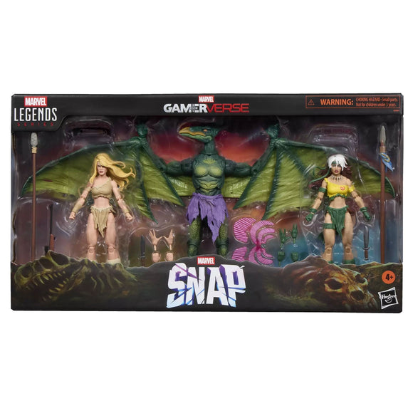 Hasbro Marvel Legends Series Gamerverse Marvel SNAP Savage Land 3-Pack