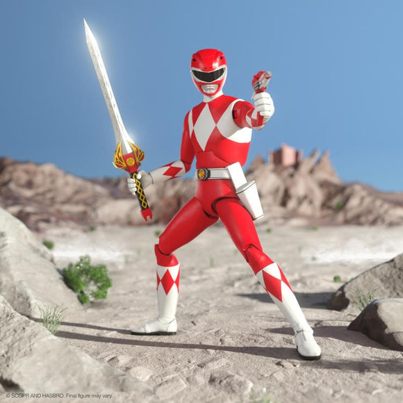 Super7 Mighty Morphin Power Rangers Ultimates! Red Ranger