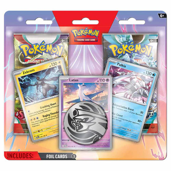 POKÉMON TCG Enhanced 2 Pack Blister (Latios, Zekrom, Palkia)