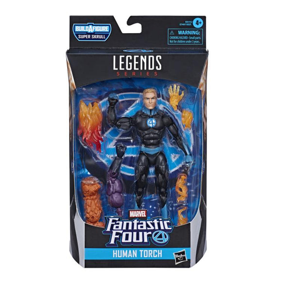 Hasbro Marvel Legends Fantastic Four Human Torch (Super Skrull BAF)
