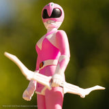 Super7 Mighty Morphin Power Rangers ReAction Pink Ranger Figure