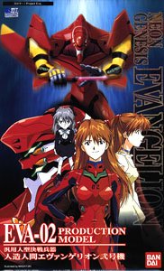 Bandai Evangelion HG #002 EVA Unit-02 Production Model Kit