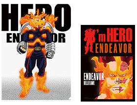 Bandai My Hero Academia - Ichiban Kuji - Hero Vs Villian - Prize I - Endeavor Folder/Sticker Set